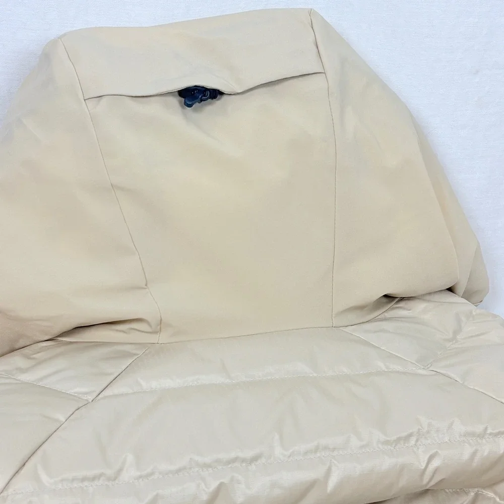 Kari Traa Women Ragnhild Down Ski Jacket Cream Hooded Puffer Medium EUC